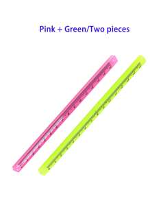 15cm Transparent Plastic Triangle Ruler, Student Stationery Supplies Triangle Scale Ruler, Available In Multiple Colors,School Supplies,Back To School