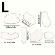 7 件套生动的亚克力兔子剪影绗缝模板 - 非常适合制作独特的 DIY 记忆被子、缝纫项目和家居装饰，附带清晰的说明和免费礼品包装