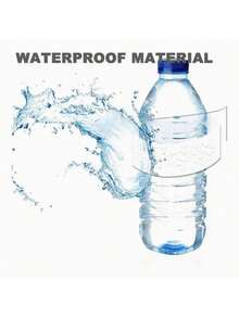 Etichette adesive personalizzabili per bottiglie d'acqua minerale, 500 ml, impermeabili, etichette personalizzate, adatte per decorazioni di celebrazioni, matrimoni, compleanni, feste ed eventi con finitura glitterata, riutilizzabili, bianche con motivo a scacchi, decorazioni per eventi | Etichette glitterate | Etichette adesive, decorazioni per bottiglie d'acqua, adatte per matrimoni, compleanni, affari, di feste, dimensione singola: 21 cm x 5 cm, pronte per un brunch