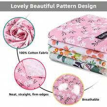 Summer Spring Dog Bandanas-4PCS Pink Green Orange Floral Printing Dog Scarf Bib Kerchief Breed For Dogs Large Medium Pets GiftChristmas - 中等的 - 查看 4