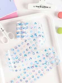 4 卷高端精致空心模切宠物胶带，适用于剪贴簿、泡泡时间系列，适用于礼物、办公室、家庭、标记、标签、教室、娱乐玩具、学生计划器 DIY 复古趣味装饰贴纸学校用品、返校 - 彩色 - 查看 2