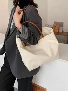 Personalized Teacher Tote Bag, Customizable With Name, Women's Canvas Shoulder Bag, Retirement Gift For Teachers, Gift For Art Teachers, Personalized Name Tote Bag, Bridesmaid Gift Bag, Wedding Party Tote Bag, Holiday Gift Bag, Creative Teacher's Day Gift, Reusable Women's Tote Bag, Personalized Shoulder Bag, A Thank-You Gift For Art Teachers Or Retired Teachers, Wedding Or Holiday Bridesmaid Gift Bag, The Best Teacher's Day Gift. - Multicolor - View 5