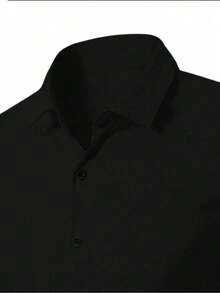 KIT3 Men's Solid Color Button Front Long Sleeve Dress Shirt - Nhiều màu - Xem 8