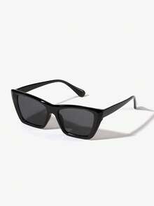 1 PC Women's Acrylic Casual Cat Eye Fashion White Glasses, Suitable For Holiday Outing, Holiday Gifts, And Daily Wear - Multicolor - View 5