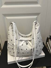 Summer Fresh Holiday Bowknot Crescent Moon Sling Bag, Shoulder & Backpack Multifunctional