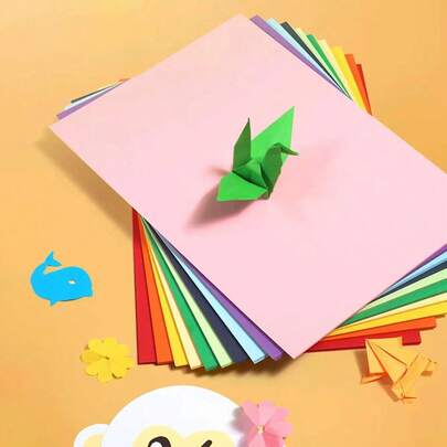 Colored Cardstock, A4 Assorted Intense Colors, 180gsm Colored Paper For Crafts, Printing Your Documents And Creative Designs, A4 Colored Paper . M-Office (Intense Assortment)