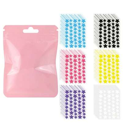 960/480/240/40片卡通彩色遮瑕贴，水凝胶贴片，拍照必备，星星装饰贴，可遮盖痘痘和其他瑕疵，易撕，适合各种派对、聚会和娱乐活动，价格实惠，可用于房间装饰、梳妆台、旅行、卧室、圣诞礼物、廉价礼品、女士礼物、圣诞礼物、赠品、旅行、便宜货、旅行必备品