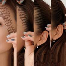 3-teiliges Haarstyling-Kamm-Set, Wellenkräuselkamm, unsichtbarer Haarclip Pony-Trimmer, DIY Haarstyling-Tool, Haarstyling, Haarzubehör, Haarstyling-Set, Haarstyling-Werkzeug-Set