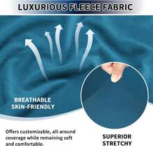 Additional Seat Cover For Reclining Couch Covers, Super Stretch Recliner Covers For Large Recliner, Reclining Sofa Slipcovers Furniture Protector For Kids Pets With Elastic Band, Peacock Blue - 藍色 - 查看 2