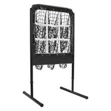 Height Adjustable Baseball Throwing Net, 9 Pitching Targets Hole Training Net, Free Standing Black Baseball Throwing Net For Patios, Ballparks And Family Backyard - Black - View 5
