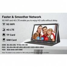 TenYide Ordinateurs tablettes pour enfants de 10,1 pouces, ordinateurs tablettes pour enfants et Wi-Fi 8 Go de RAM, 128 Go de Roma, double carte SIM, double caméras, contrôle parental, JPA préinstallé pour l'éducation des enfants, les jeux, les tablettes et les cadeaux de vacances pour prendre soin des enfants, cadeaux d'anniversaire pour enfants, cadeaux, cadeaux parfaits ouverts pour les écoles, cadeaux