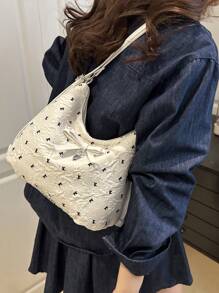 Summer Fresh Holiday Bowknot Crescent Moon Sling Bag, Shoulder & Backpack Multifunctional