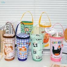 Borsa termica portatile per tè al latte, borsa porta tazze isotermica, accessori per tazze