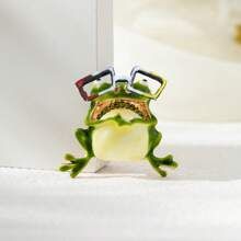 1 Peça Broche Casual e Fofo de Liga de Zinco com Formato de Animal: Sapo, Beija-flor, Abelha, Lagarto, Tartaruga, para Casaco, Bolsa, Chapéu, Presente Especial de Festival, Mochila Escolar