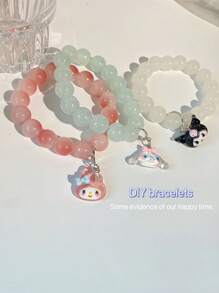 Sanrio 30pcs/Bag Mix Styles Cartoon Friend Pendant Charms For DIY Jewelry, Bracelets, Keychains, Necklaces, Kawaii Anima Resin Charms For Jewelry Making Accessories