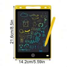 Tableta de dibujo LCD de 8.5 pulgadas: gran almohadilla para escribir y hacer bocetos con colores brillantes y seguros para los ojos, ideal para notas, hogar, escuela, oficina - juguete de viaje y regalo de Navidad perfecto, tableta de dibujo digital, pizarra para grafiti, vuelta al cole