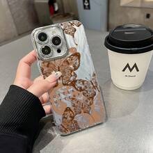 Funda para teléfono (1 unidad) con degradado de gasa multicolor, tecnología IMD Laser. Compatible con todas las series 16/15/14/13/12/11, 13/14 Pro/15 Plus/16 Pro. Incluye protector de lente. Diseño híbrido clásico a prueba de golpes. - Colores mixtos 1 - Ver 6