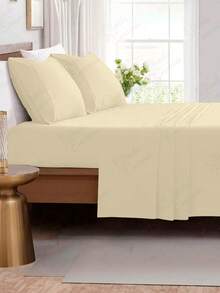 Premium Percal Flex Fitted Sheet - LC - Palha - 查看 3