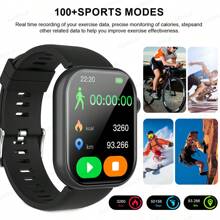 1pc 2.01" Large Screen Upgraded Unisex Smart Watch With Wireless Calling, Message Receiving, Pedometer, Calorie Counter, Alarm, Weather Forecast, Multiple Sports Modes, Customizable Dial, Multi-Functional Smart Watch Compatible With IOS And Android Smartphones