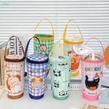 Borsa termica portatile per tè al latte, borsa porta tazze isotermica, accessori per tazze