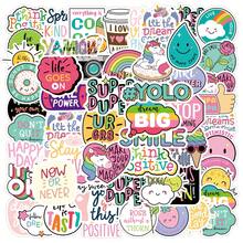 80pcs Motivational Sticker Set, Vinyl Material, Suitable For Water Bottles, Adults, Women, Teenagers, Children, Laptops, Phone Cases, Spreading Positive Energy - Baby Pink - View 8