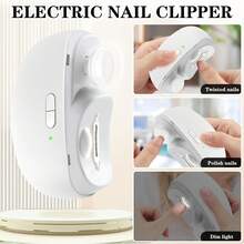2025新款三合一自动电动指甲钳（带抛光功能），指甲锉（带照明），男女适用 - 彩色 - 查看 3