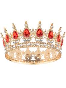 1pc Multicolor Prince & Princess Crown, Suitable Birthday Party, Coming Of Age Ceremony Gift For Girls, Can Be Worn In Daily Life And Parties, Cute Crown Essential For Birthday Parties - Multiple Colors Available - View 9