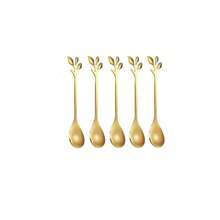 6pcs/12pcs Stainless Steel Christmas Coffee Spoons & Dessert Spoons, Suitable For Wedding, Party, Birthday And Other Occasions - Gold - View 16
