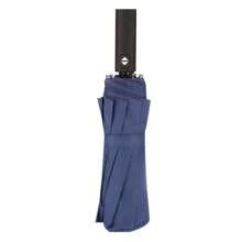 1 Piece, Folding Black Handle Umbrella With Blue Color For Sunny And Rainy Days