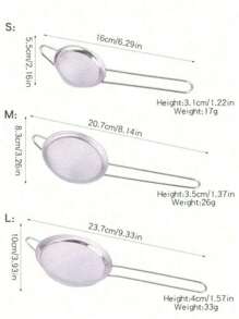 1 Stück/3 Stück feines Mesh-Sieb, Edelstahl Siebkelle, multifunktionales Küchengerät zum Filtern von Mehl, Tee, Frittieröl, Kaffeepulver, Saft, Kochen und Backen, Küchensieb-Set mit feinem Mesh, unverzichtbares Küchengerät & Küchenhelfer, ein Muss-haben Geschenkidee für Heimköche, platzsparende Aufbewahrung für Küchenorganisation, Weihnachtsgeschenkidee für die Küche