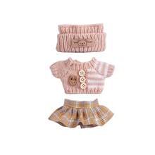6.69 pollici Vestiti di bambola, compatibili con , include 3 outfit - cappello secchio alla moda, maglione e set di pantaloni o gonna, adatto per bambole di 6.69 pollici, accessori carini per bambole per giochi e esposizione (scarpe e bambola non incluse)
