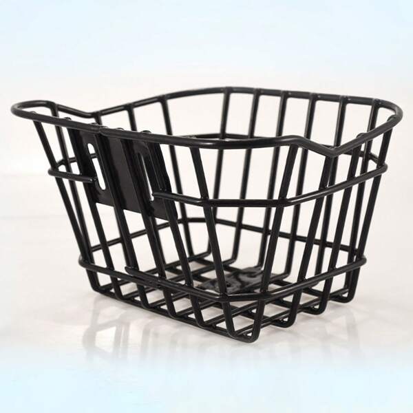 1pc Bike Basket Front Handlebar Bicycle Bicycle Basket Detachable Bicycle Accessories Black