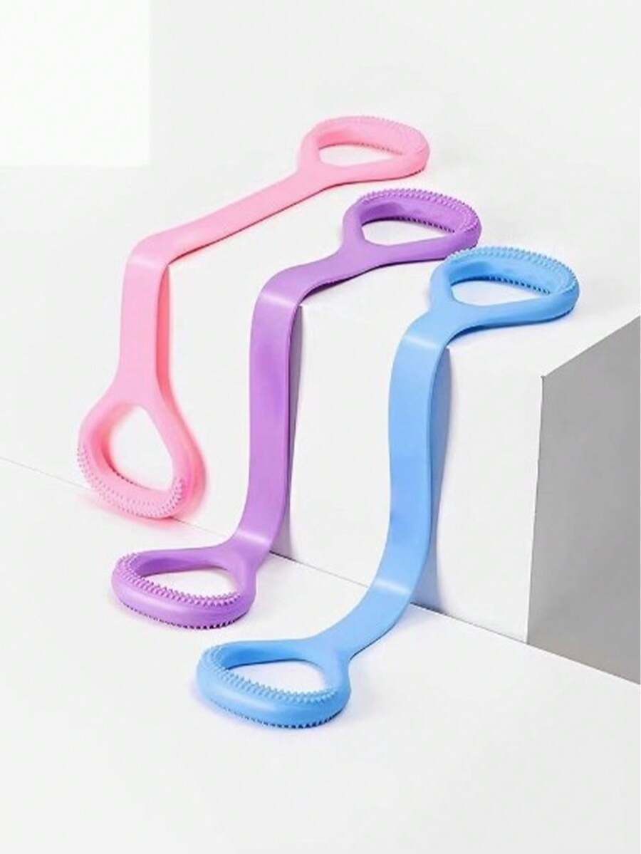 1pc 8-Shape Resistance Band, High Elasticity Shoulder Opening Back Stretching Limbs Yoga Assist Multi-Functional 8-Shaped Training Resistance Rope, Elasticity Band, Yoga Assistance Home Fitness Equipment For Men And Women - Multicolor - View 1