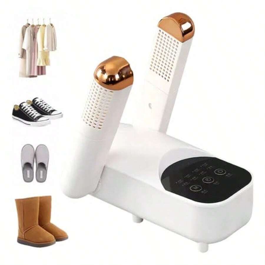 Portable Shoe Dryer, Lightweight And Portable, Warm Air Cycle, Rotary Button Control. - Multicolor - View 1
