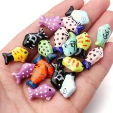 10 piezas/Paquete Cuentas de cerámica con mariposa pintada a mano, cuentas sueltas de varios estilos 17x13mm, elegante casual y adorable estilo infantil, colorido verano hecho a mano DIY para elaborar pulseras, collares, joyas, colgantes y accesorios