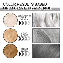 Eelhope 100ml Silver Gray Color Hair Dye Cream For Men's And Women, Granny Hair Permanent Washable Styling Hair Coloring For Fashionable Looks & Nourished Hair No Damage Lasting Hair Color For Unisex Smoky Gray Punk Style, Festival Gift, Natural Herbal Hair Dyeing Cream - 灰色 - 查看 6