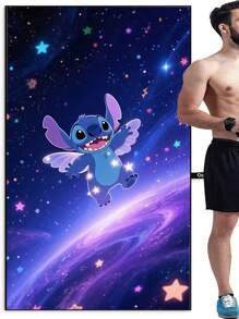 Disney Toalla de playa grande de secado rápido con diseño de cielo estrellado de punto - altamente absorbente, suave, ideal para piscina, natación, baño, viaje y camping