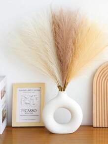50/30/20/10pcs Faux Pampas Grass, Brown Pampas, Artificial Fluffy Pampas Grass, Fluffy Grass Flower Decorations For Bohemian Home Wedding Decoration, Outdoor Wedding, Wedding Decoration, Spring Decoration