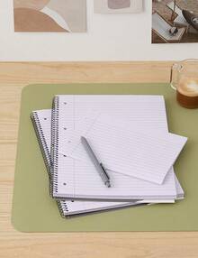 Q-Connect Ruled Margin Spiral Soft Cover Notebook 160 Pages A4 (5 Pack) KF01072 - SINGLE - View 3