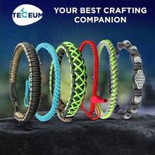 TECEUM Micro Paracord – 118 Mm X 125 Ft – Micro Utility Cord – Thin Braided Paracord Rope – Best Crafting, Projects, Fishing, Camping – Wind Chime – Survival Strong String - 土狼棕 - View 10