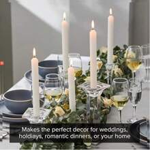 10pcs White/Red Straight Pillar Candles, Large Size: 8.26 Inches Long X 0.7 Inches Wide, Suitable For Prayer, Birthday, Display, Confession, Gifts For Boyfriend/Girlfriend, Meditation, Altar, Spells, Weddings, Dining Tables, Seasonal Events, Bedroom, Dining Room Decor, Outdoor Camping Lighting, Valentine's Day, Mother's Day, Father's Day, Christmas, Halloween, Thanksgiving, Burn Time Up To 4.5 Hours