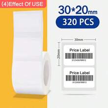 Niimbot Label Mini Portable Thermal Printer Labels, White Waterproof Oil-Resistant Sticker Labels Suitable For B1/B21 Adhesive Label Printer, Hot Selling