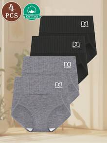 MEIYATING 4pcs High Waisted Women Control Panty Slimming Briefs