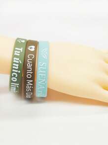 Set de 6 piezas/12 piezas de pulseras de silicona con versículos bíblicos inspiradores, diseño multicolor para uso diario y como regalo