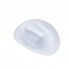 Women Men Cowboy Hat Classic Roll Up Brim Fedora Cowgirl Hat Western Cowboy Hat Stage Performance Hat - trắng - Xem 5