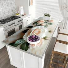 1pc Floral Pattern Coffee Machine Dish Drying Mat - Diatomite Print Draining Pad, Kitchen Counter Mat, Utensil Mat - Soft Diatomite Material Suitable For Kitchen Counter, Applicable For Coffee Machines, Espresso Makers, Etc. - HQQLSD173 - View 23