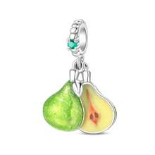 1 Set Accessori per braccialetti fai da te con ciondoli a tema frutta: pera verde, lampone, limone, mela. Un set fresco e dolce per l'estate! Limoni, fiori, api, ciondoli fai da te per vivacizzare l'estate