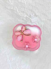 5 件粉色水晶蝴蝶数据线充电器头保护器套装带整理线，兼容英国 20W 充电器兼容 数据线保护器，充电器配件，手机配件