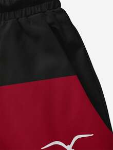 Quần short nam mùa hè in họa tiết, cạp chun, túi xéo, kiểu Hawaii, nhanh khô, hai lớp lót lưới, họa tiết 3D phối màu tương phản, thời trang thường ngày, đồ bơi đi biển. - Nhiều màu - Xem 5