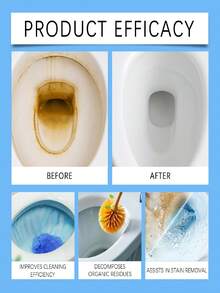 Active Toilet Bowl Cleansing Powder, Household Toilet Cleaning, Odor Removal, Stain Removal, Descaling